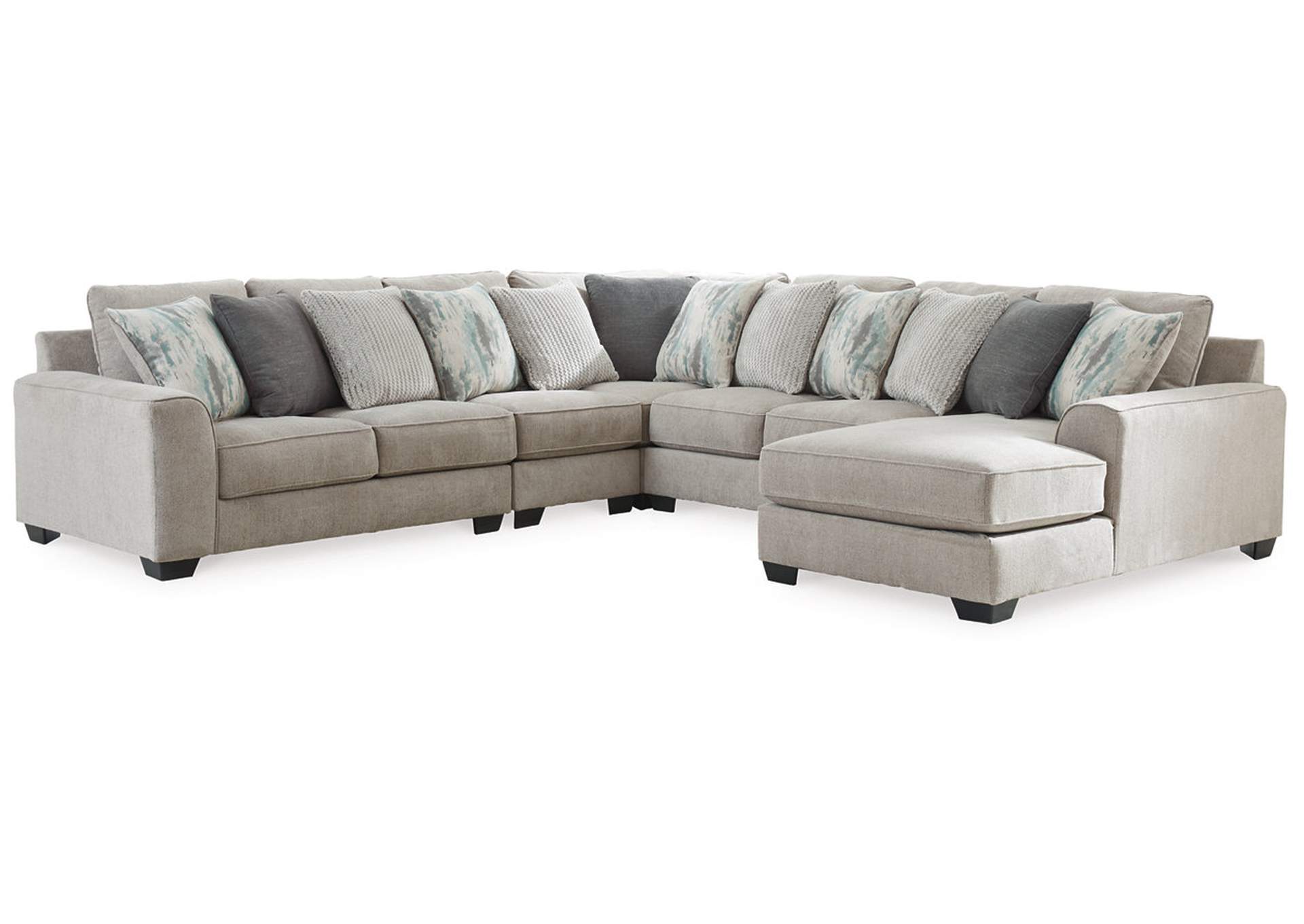 Stylish fabric sectional