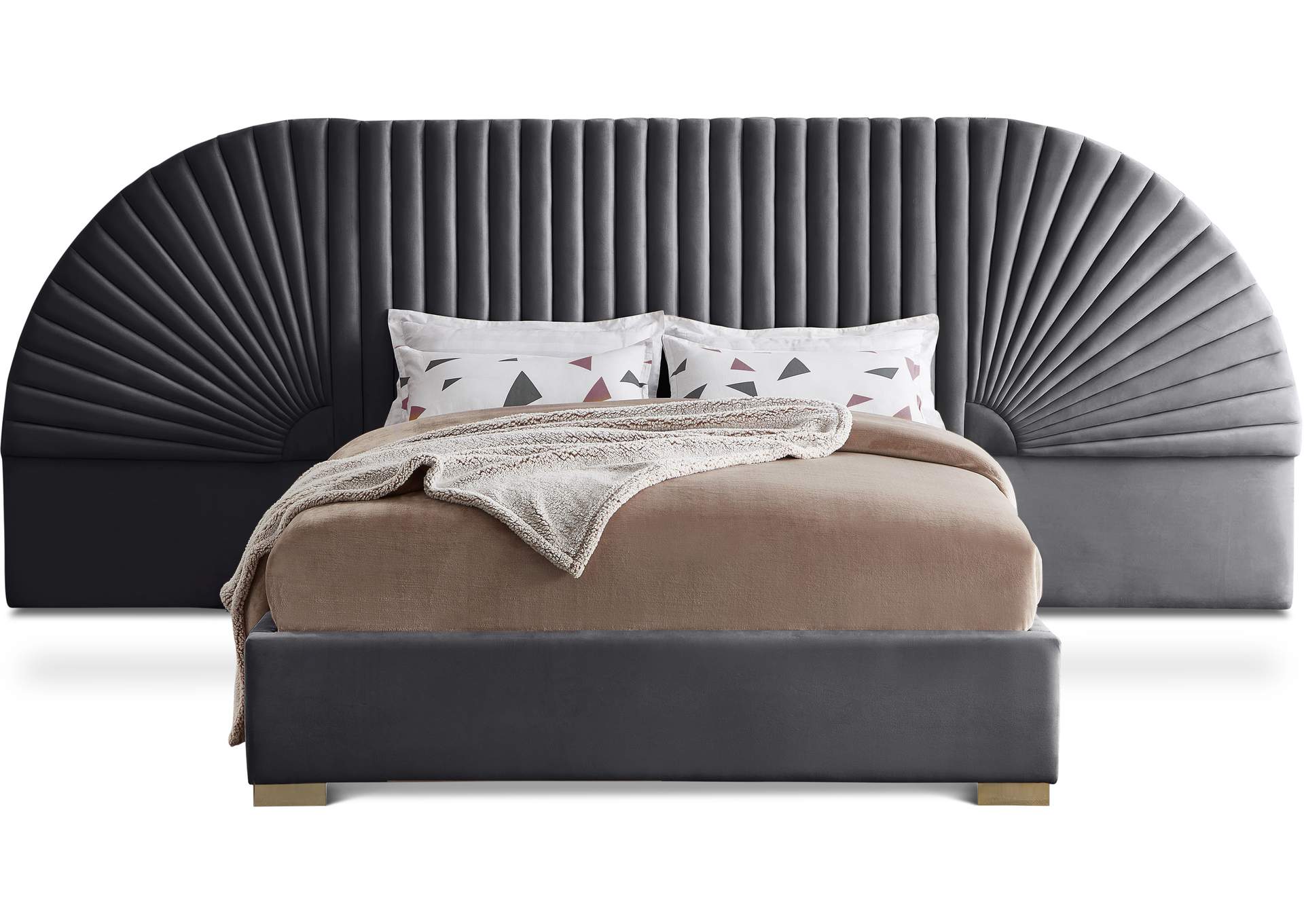 Stylish fabric bed